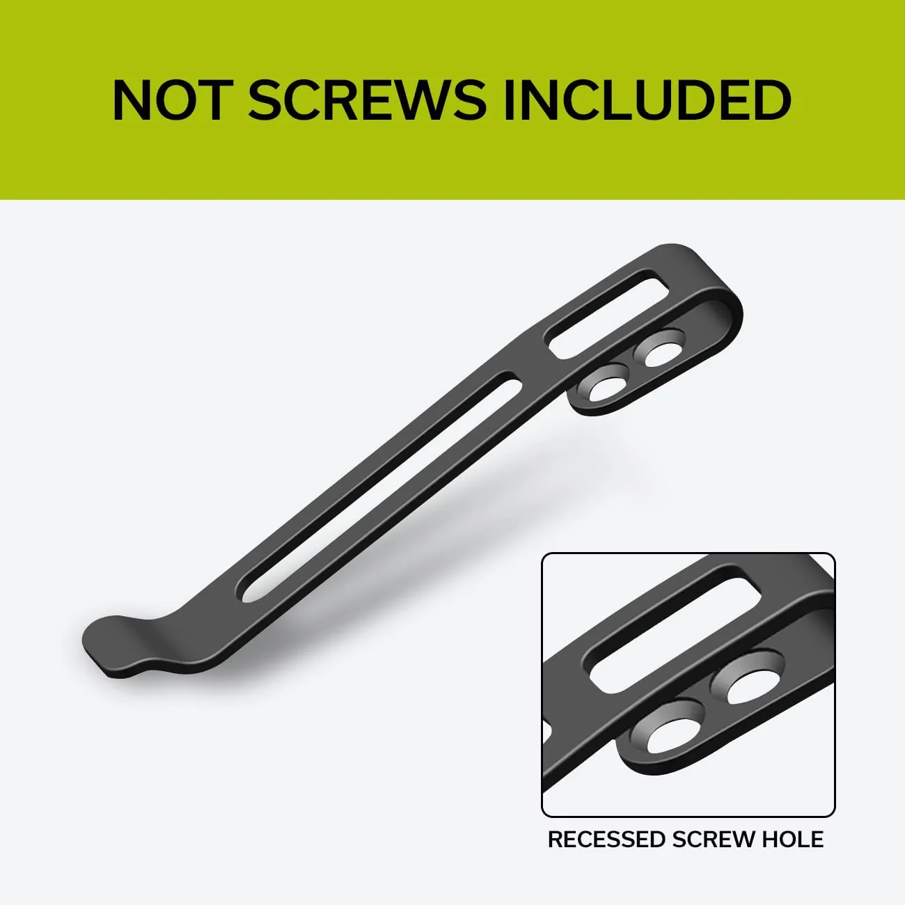 CIVIVI 2PCS Deep Carry Pocket Clip for EDC Knife with Recessed Screw Hole, NOT Screws Included CA-05E - Image 2