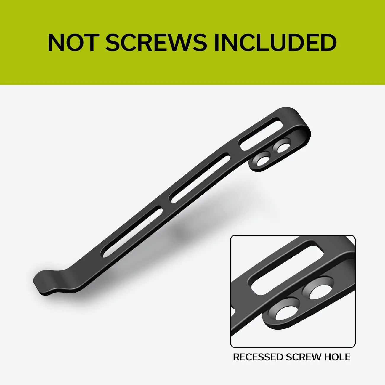 CIVIVI 2PCS Deep Carry Pocket Clip for EDC Knife with Recessed Screw Hole, NOT Screws Included CA-06E - Image 2