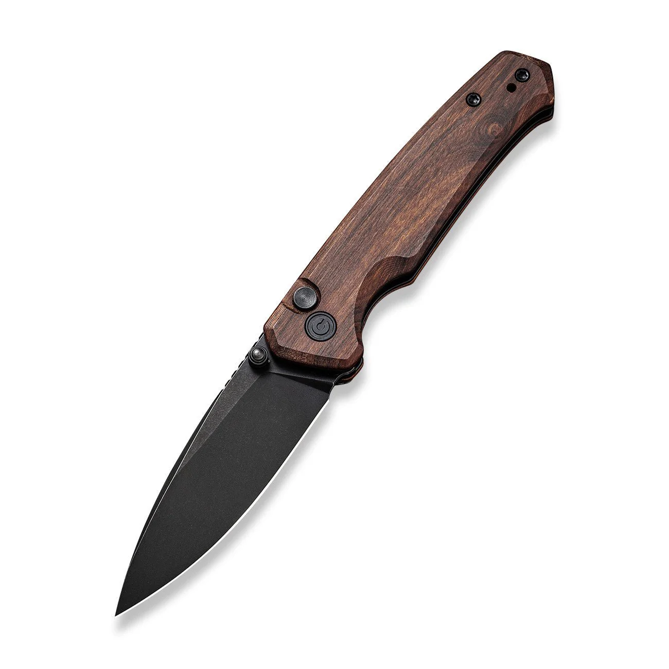 CIVIVI Altus Button Lock & Thumb Stud Knife Wood Handle (2.97" Nitro-V Blade) C20076-3 - Image 3