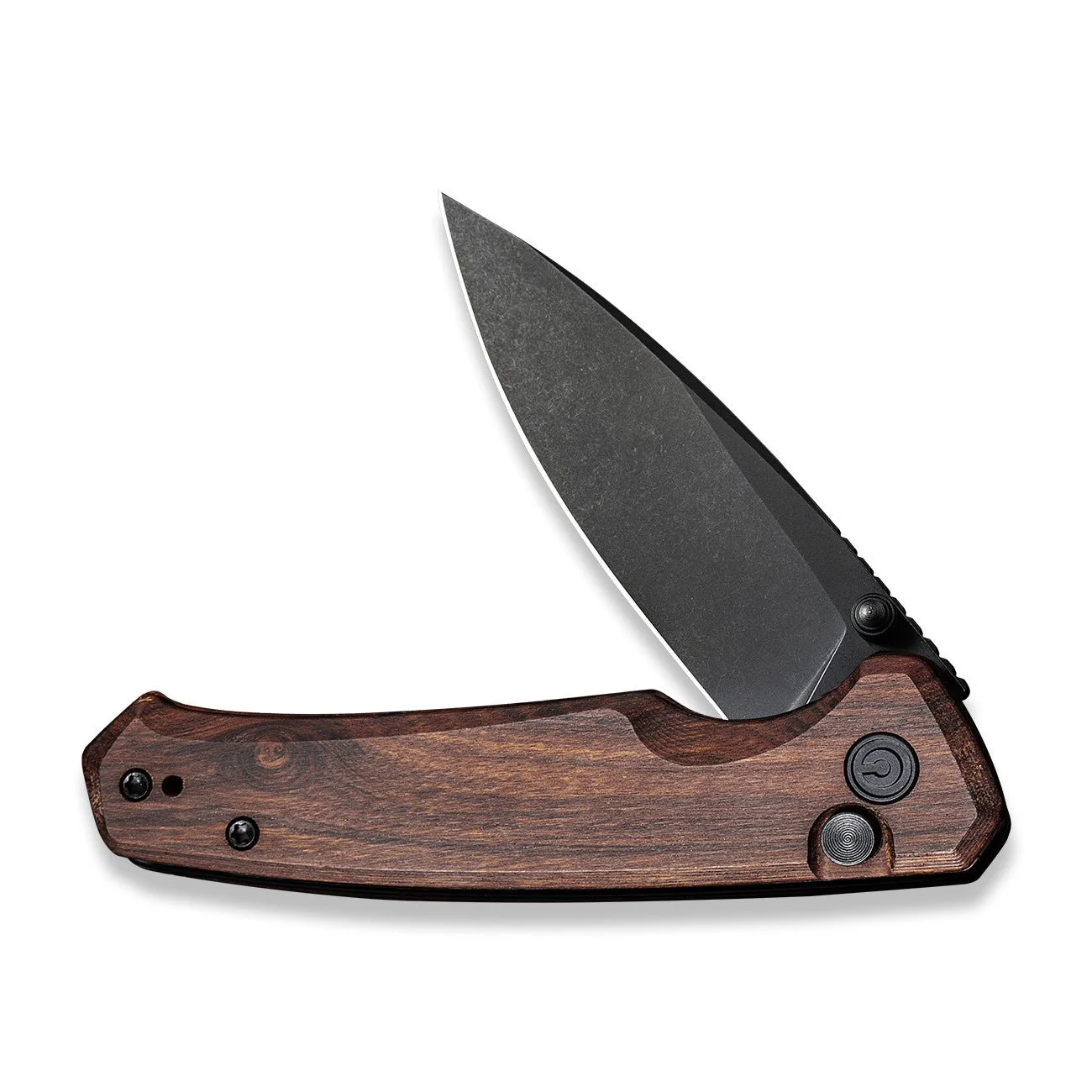 CIVIVI Altus Button Lock & Thumb Stud Knife Wood Handle (2.97" Nitro-V Blade) C20076-3 - Image 4