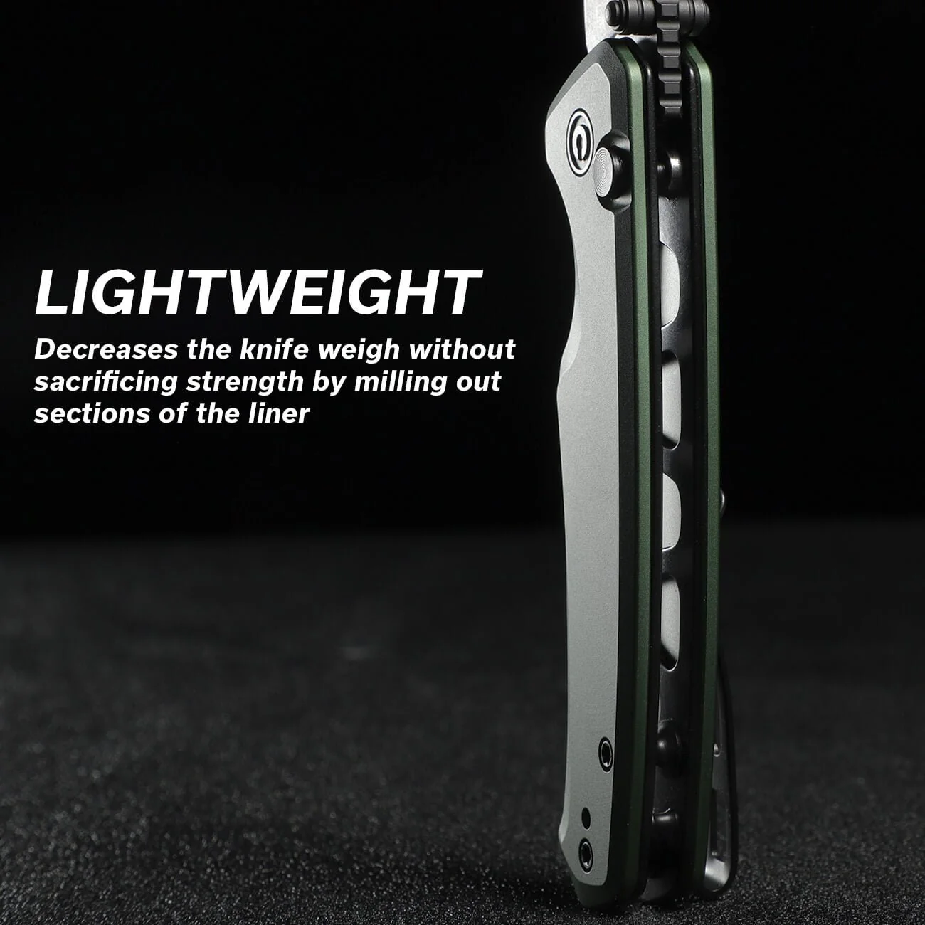 CIVIVI Altus Button Lock & Thumb Stud Knife Aluminum Handle (2.97" Nitro-V Blade) C20076-5 - Image 7