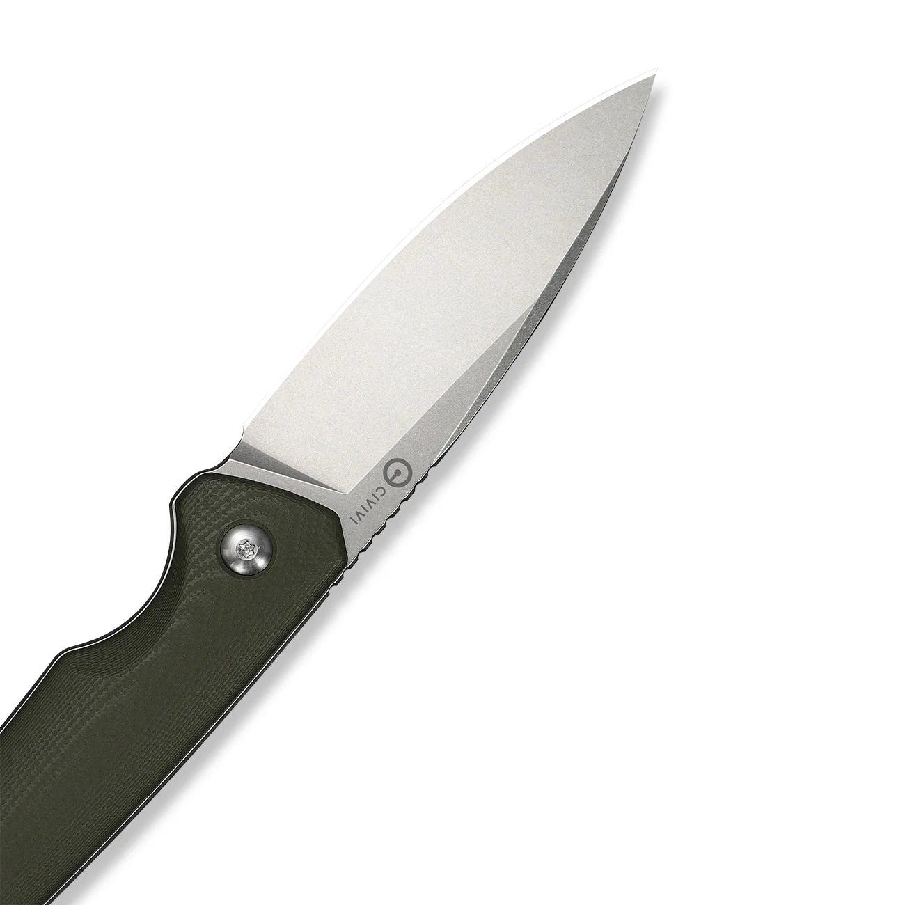 CIVIVI Altus Fixed Blade Knife OD Green G10 Handle (2.99" Stonewashed 14C28N Blade) C20076B-1, With 1PC Black Lanyard, Black Kydex Sheath & T-Clip - Image 14