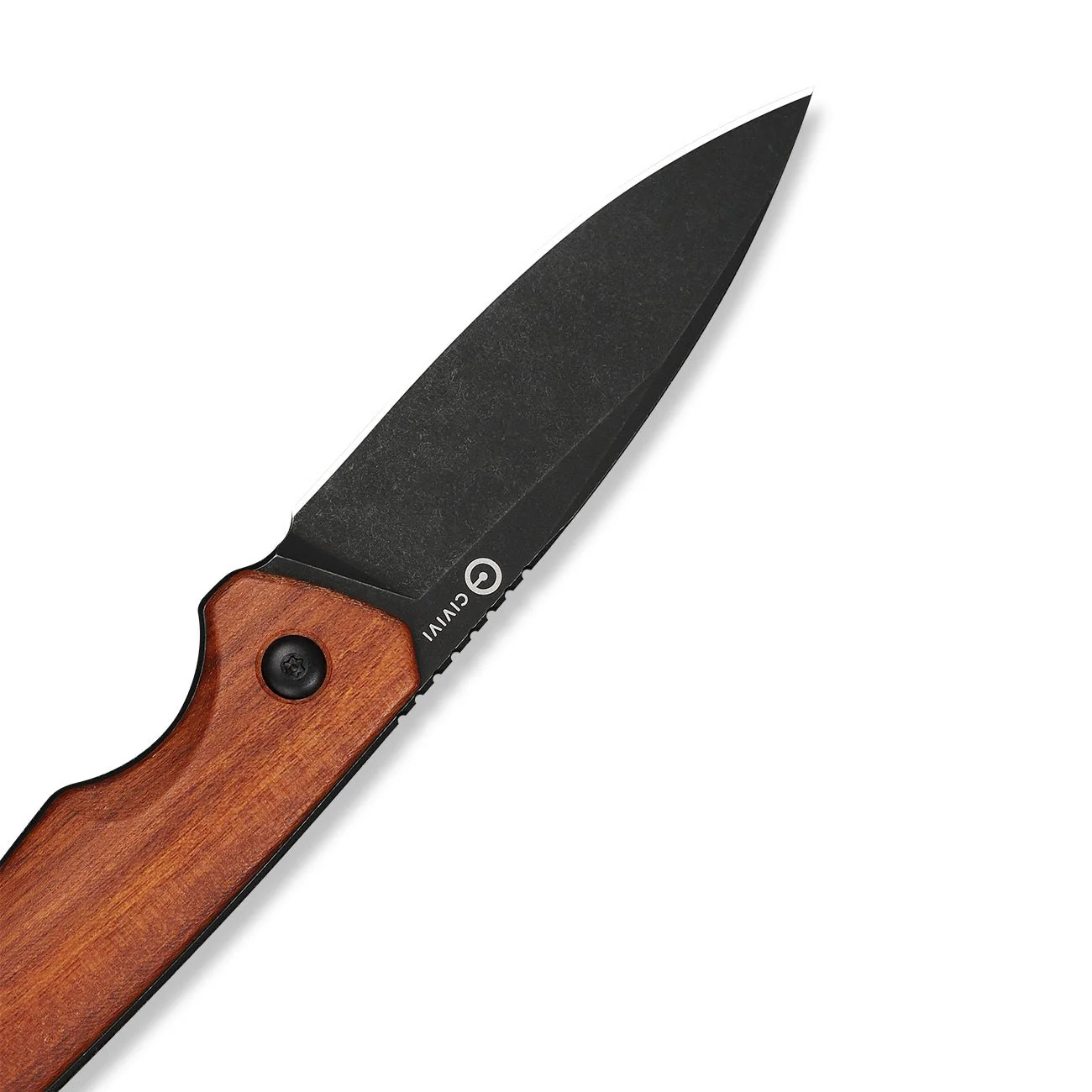 CIVIVI Altus Fixed Blade Knife Guibourtia Wood Handle (2.99" Black Stonewashed 14C28N Blade) C20076B-3, With 1PC Black Lanyard, Black Kydex Sheath & T-Clip - Image 14