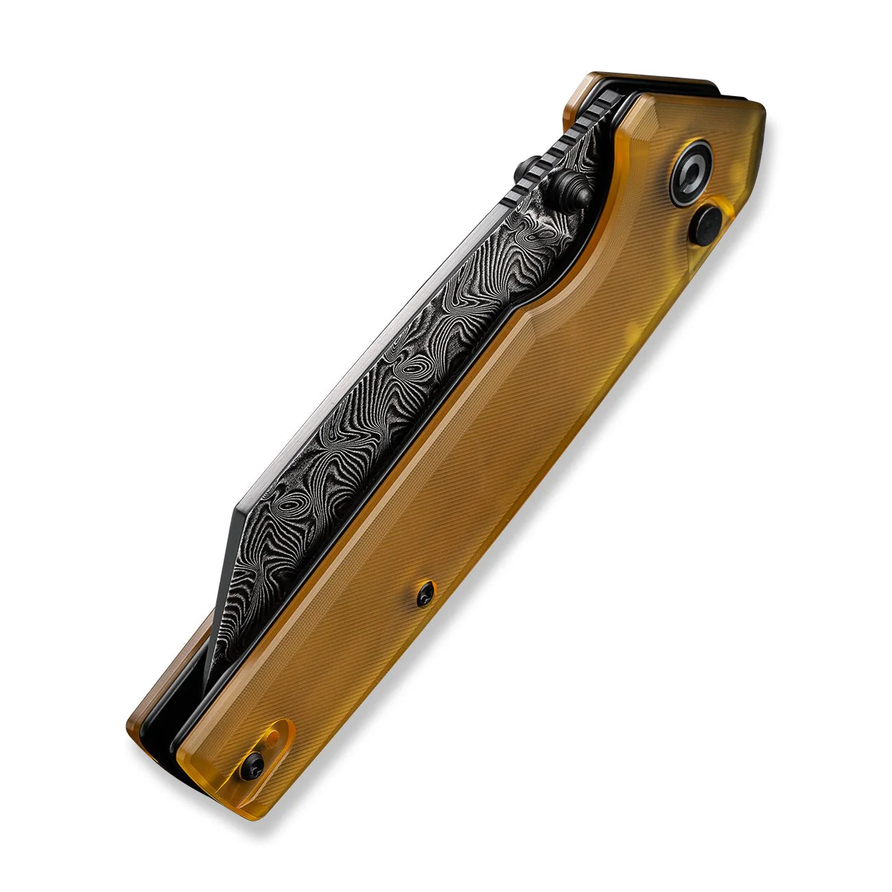 CIVIVI Amirite Flipper & Thumb Stud & Button Lock Knife Ultem Handle (3.48" Damascus Blade) C23028-DS1 - Image 13