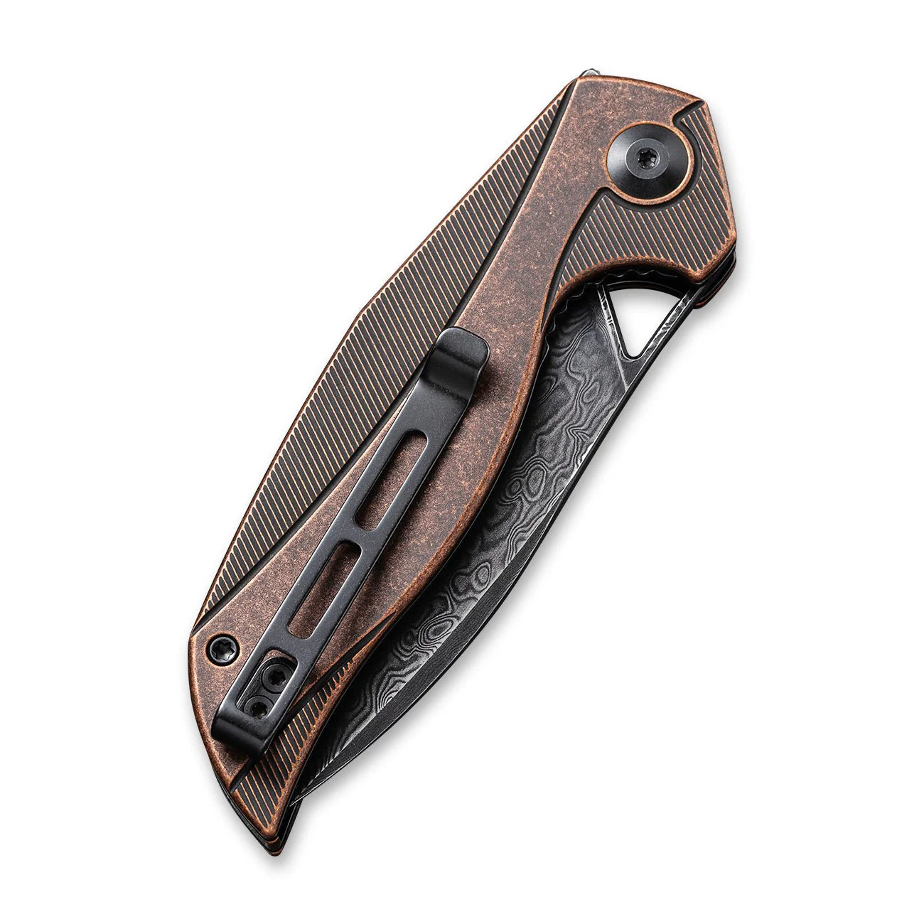 CIVIVI Anthropos Flipper Knife Copper Handle (3.25" Damascus Blade) C903DS-3 - Image 6
