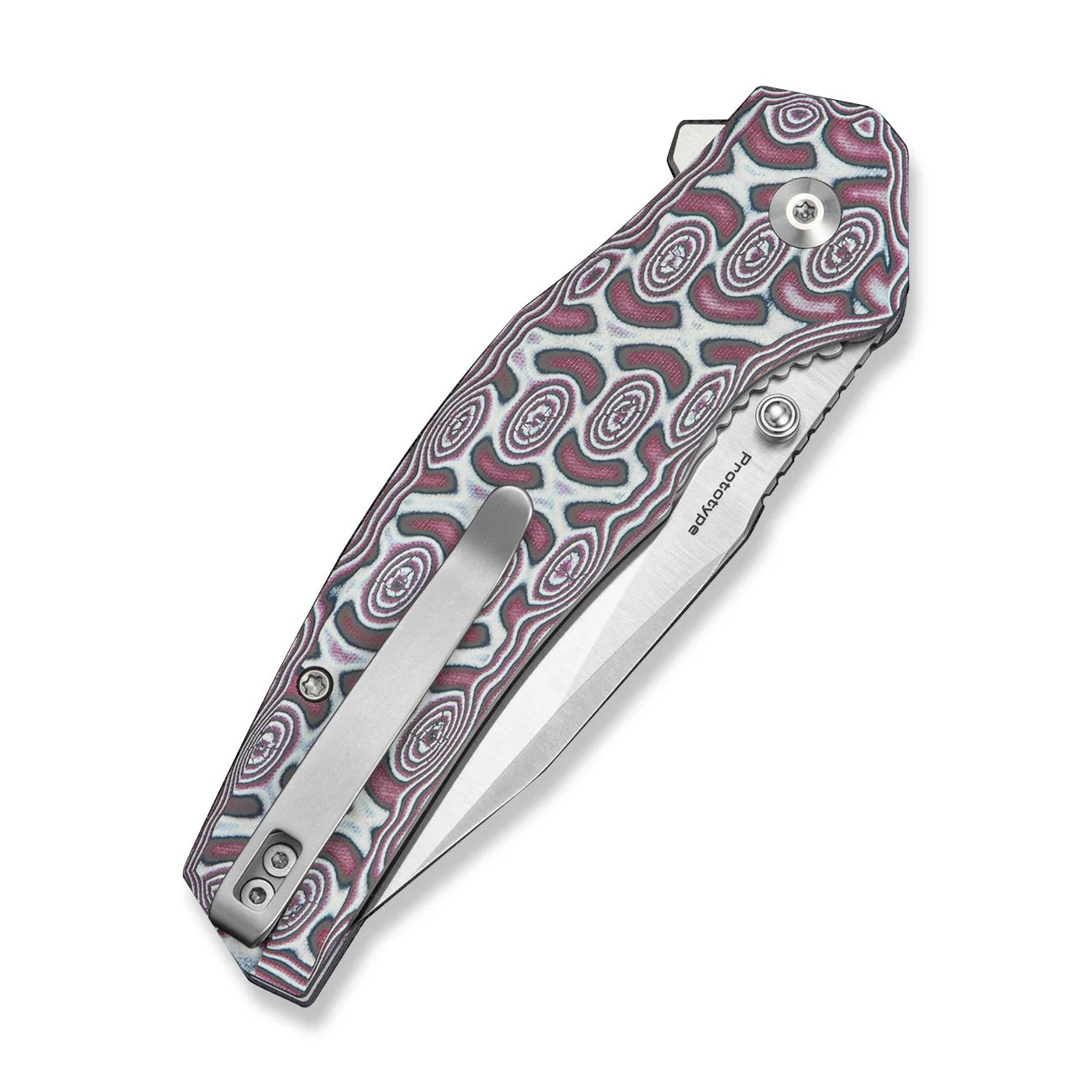 CIVIVI Aplomb Flipper & Thumb Stud Knife  Micarta Handle (3.39" Satin Finished Nitro-V Blade) C25107 Sample2 - Image 4