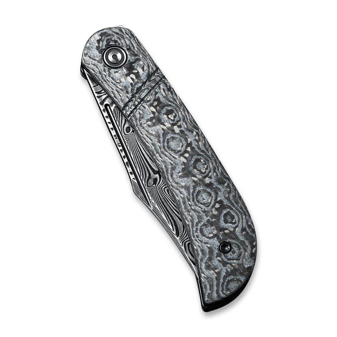 CIVIVI Appalachian Drifter Slip Joint Knife G10 & Carbon Fiber Handle (2.96" Damascus Blade) C2015DS-1 - Image 5