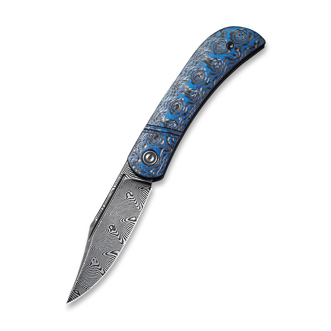CIVIVI Appalachian Drifter Slip Joint Knife G10 & Carbon Fiber Handle (2.96" Damascus Blade) C2015DS-2 - Image 3