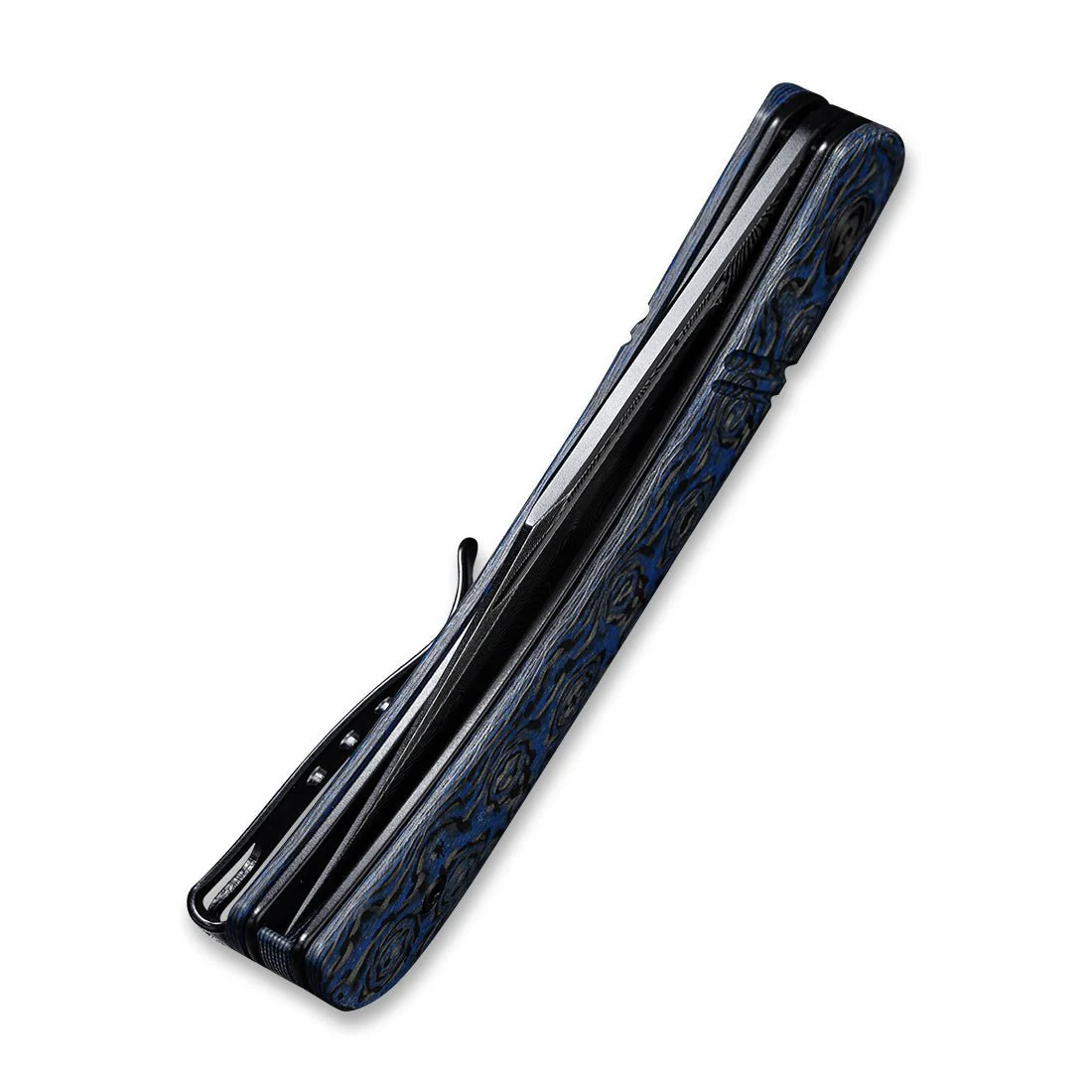 CIVIVI Appalachian Drifter Slip Joint Knife G10 & Carbon Fiber Handle (2.96" Damascus Blade) C2015DS-2 - Image 7