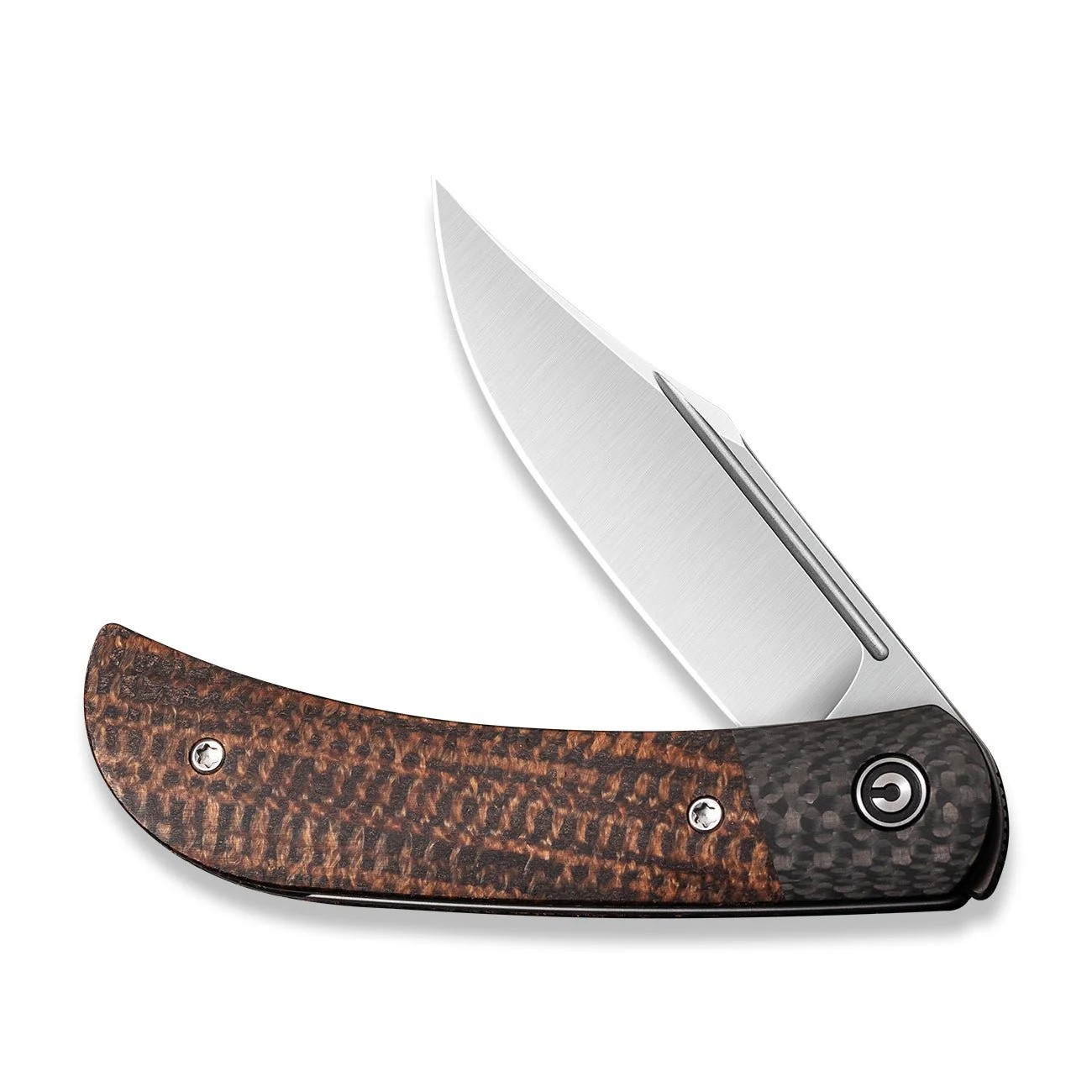 CIVIVI Appalachian Drifter II Front Flipper Knife Micarta & Carbon Fiber Handle (2.96" CPM S35VN Blade) C19010C-1 - Image 4