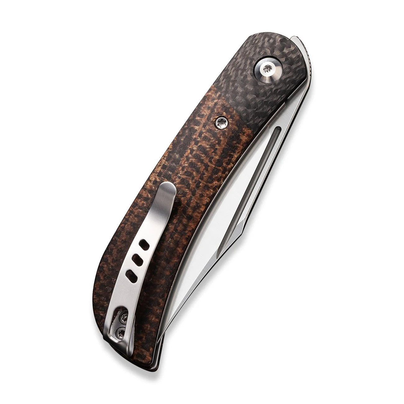 CIVIVI Appalachian Drifter II Front Flipper Knife Micarta & Carbon Fiber Handle (2.96" CPM S35VN Blade) C19010C-1 - Image 6
