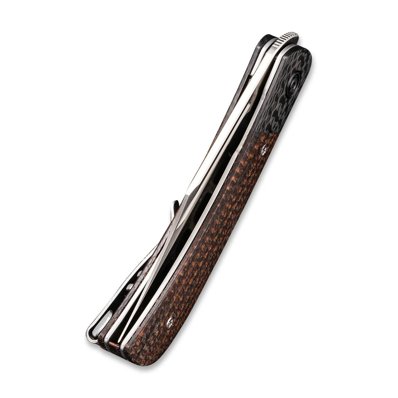 CIVIVI Appalachian Drifter II Front Flipper Knife Micarta & Carbon Fiber Handle (2.96" CPM S35VN Blade) C19010C-1 - Image 7