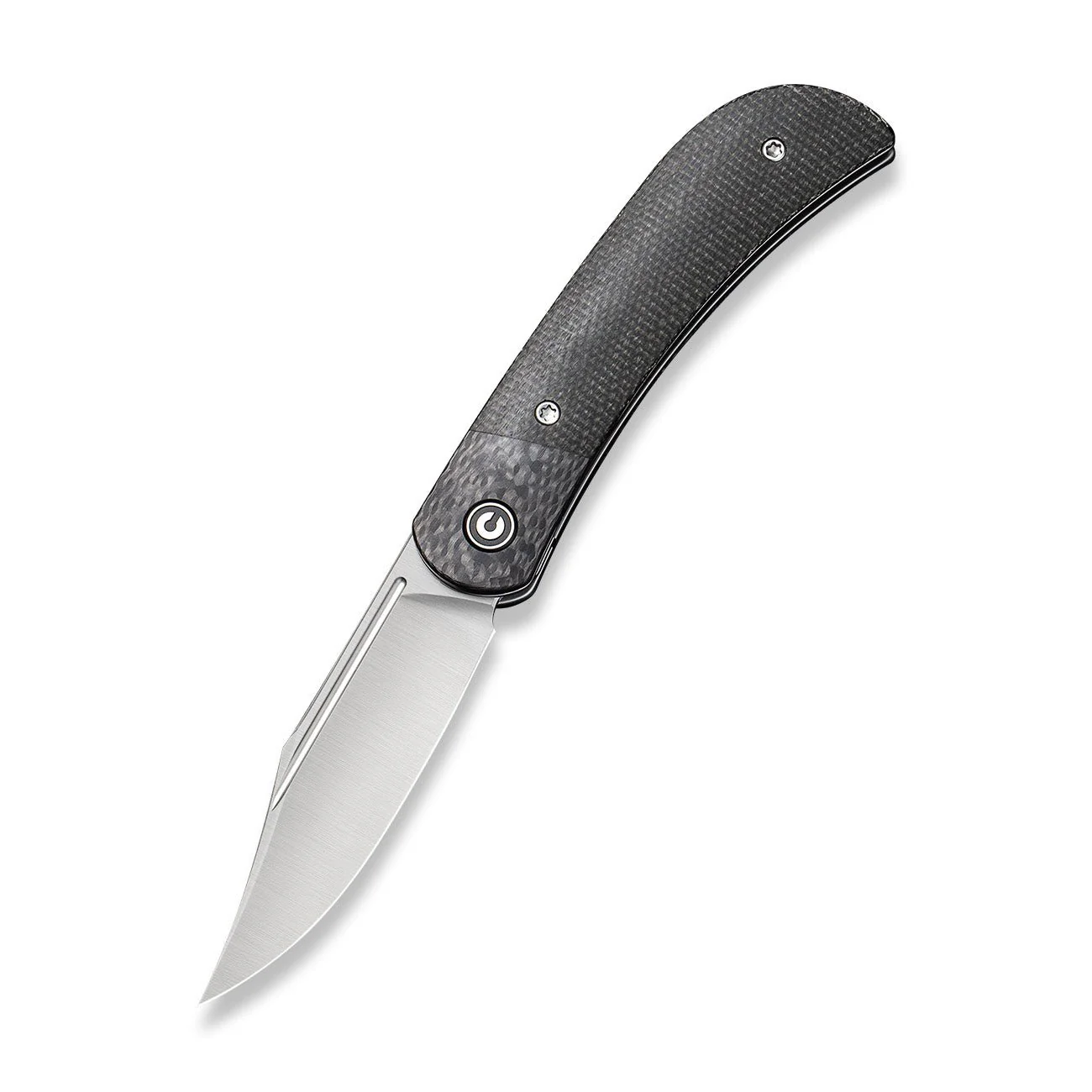 CIVIVI Appalachian Drifter II Front Flipper Knife Micarta & Carbon Fiber Handle (2.96" Nitro-V Blade) C19010C-4 - Image 3