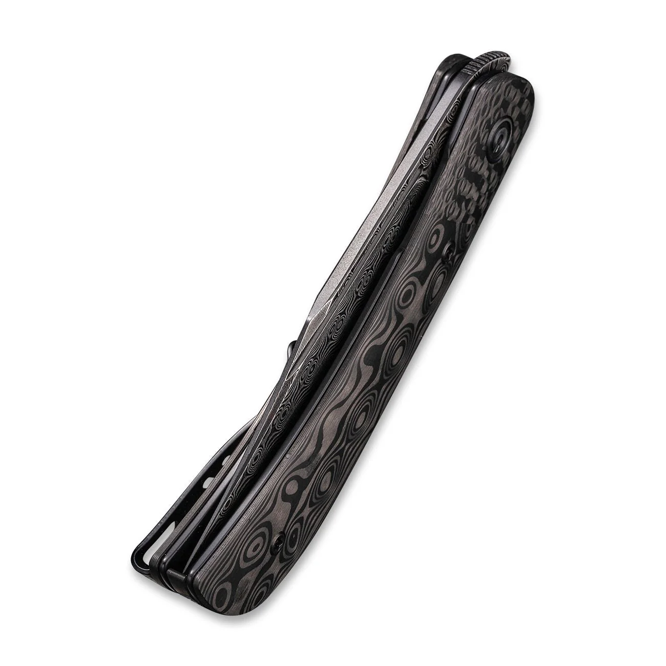 CIVIVI Appalachian Drifter II Front Flipper Knife Carbon Fiber Handle (2.96" Damascus Blade) C19010C-DS3 - Image 7