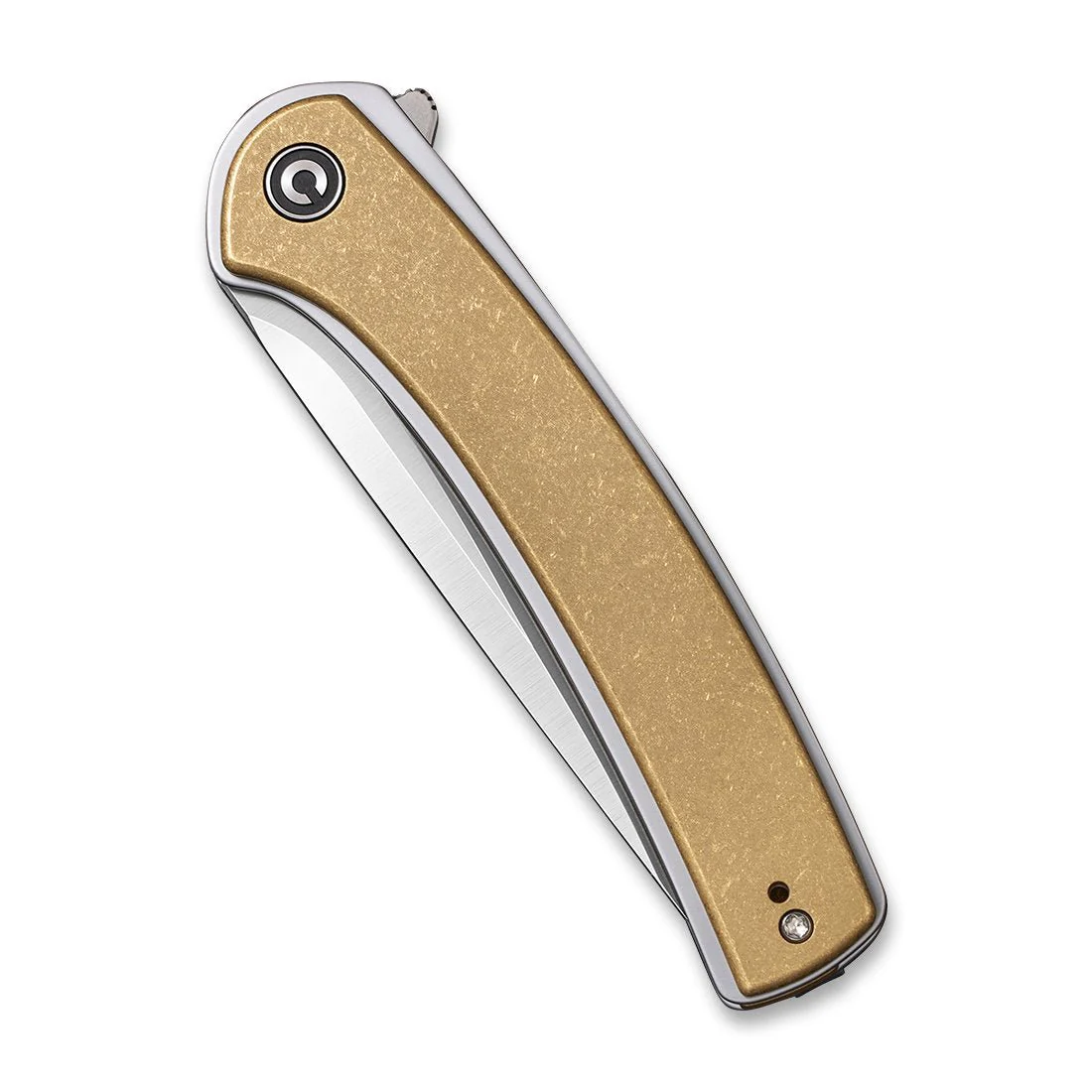 CIVIVI Asticus Flipper Knife Brass Handle (3.80" D2 Blade) C2002E - Image 5