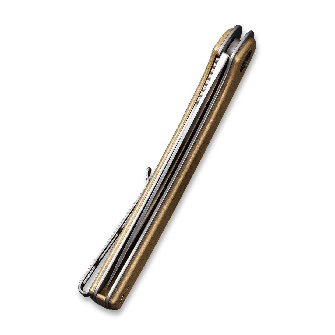 CIVIVI Asticus Flipper Knife Brass Handle (3.80" D2 Blade) C2002E - Image 7