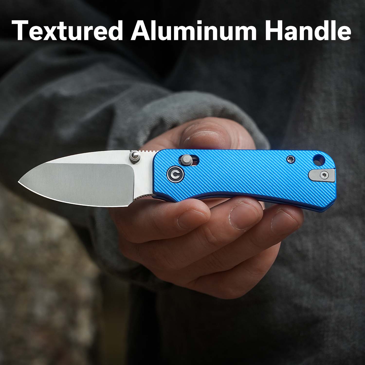 CIVIVI Baby Banter 2 Thumb Stud & Crossbar Lock Knife Aluminum Handle (2.34" Nitro-V Blade) C23074-1 - Image 3