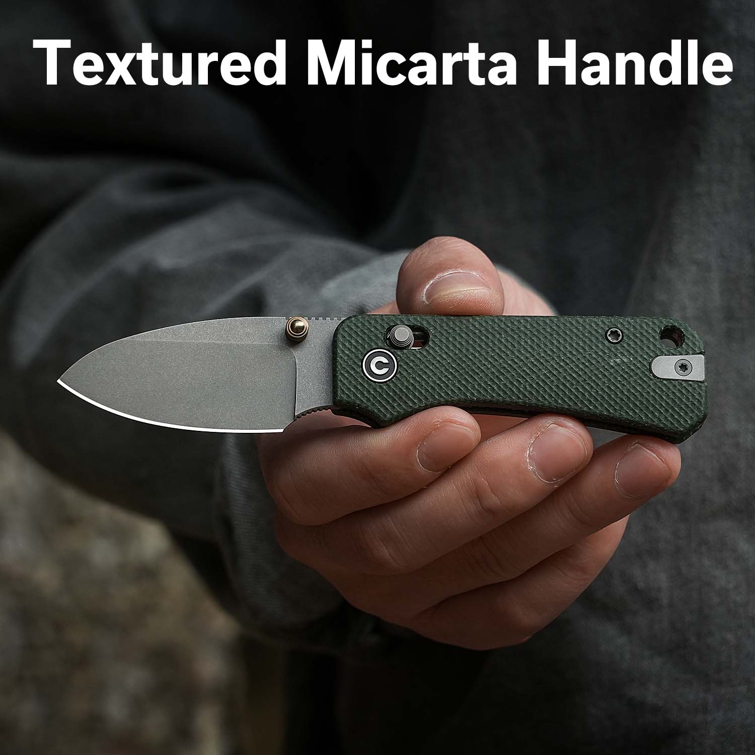 CIVIVI Baby Banter 2 Thumb Stud & Crossbar Lock Knife Micarta Handle (2.34" Nitro-V Blade) C23074-3 - Image 4