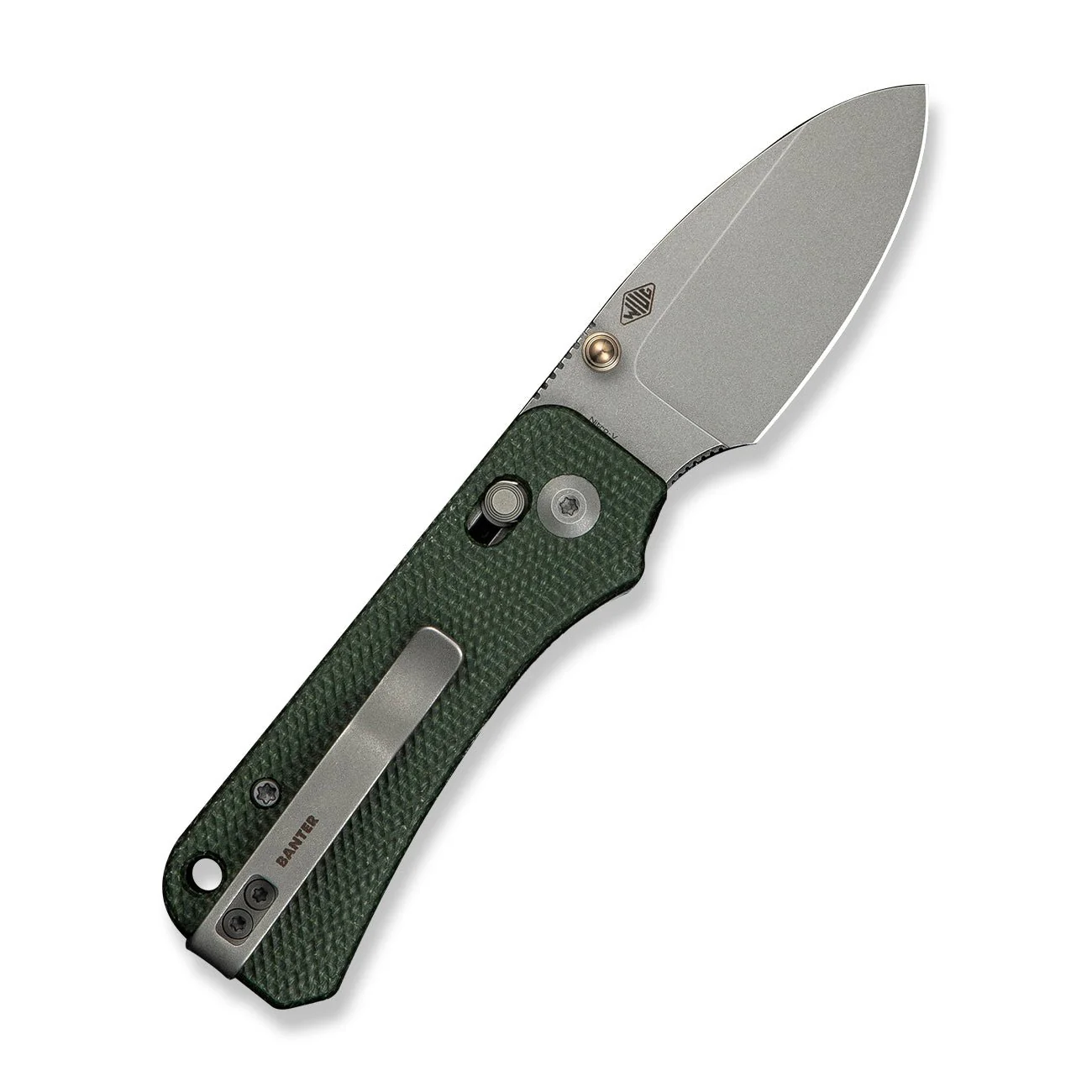 CIVIVI Baby Banter 2 Thumb Stud & Crossbar Lock Knife Micarta Handle (2.34" Nitro-V Blade) C23074-3 - Image 8