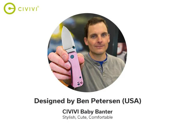 CIVIVI Baby Banter Thumb Stud Knife G10 Handle (2.34" Nitro-V Blade) C19068S-10 - Image 7