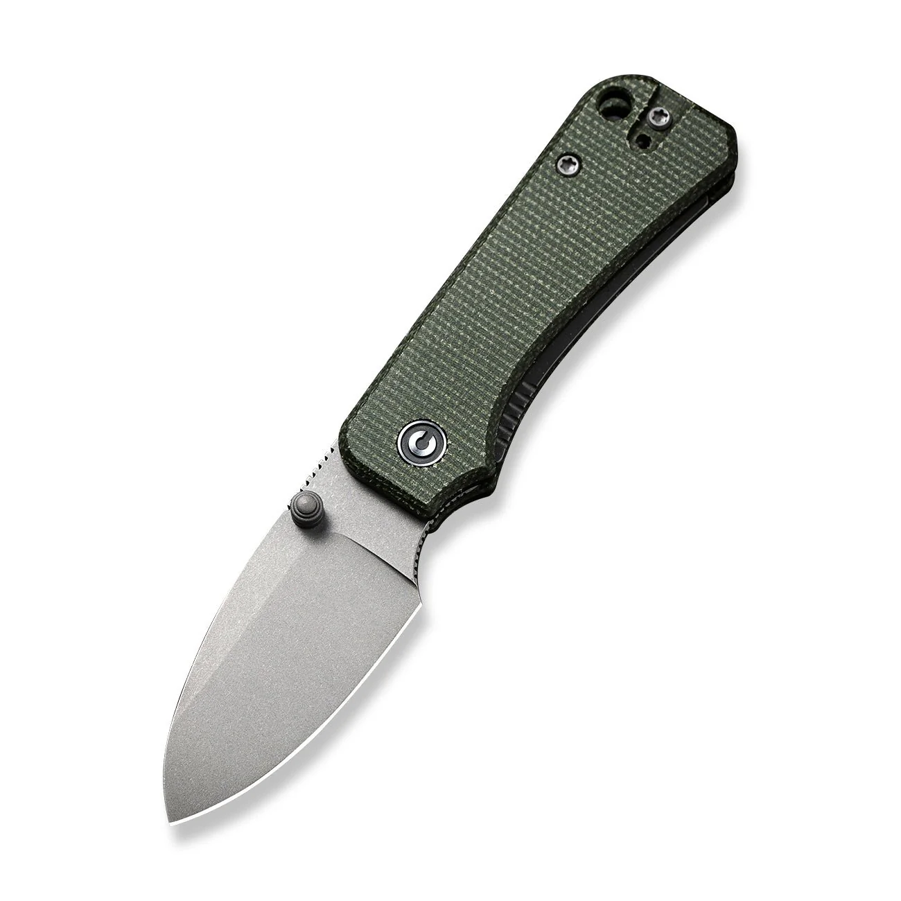 CIVIVI Baby Banter Thumb Stud Knife Micarta Handle (2.34" Nitro-V Blade) C19068SB-1 - Image 3