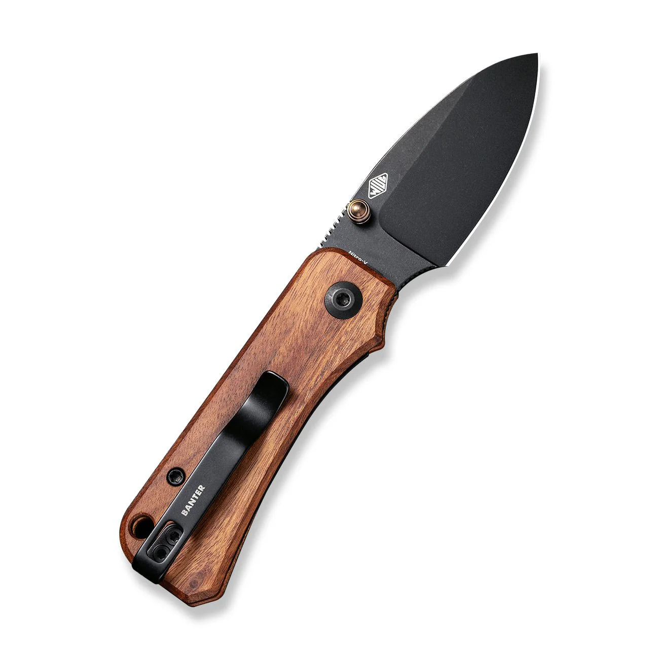 CIVIVI Baby Banter Thumb Stud Knife Wood Handle (2.34" Nitro-V Blade) C19068SB-2 - Image 9