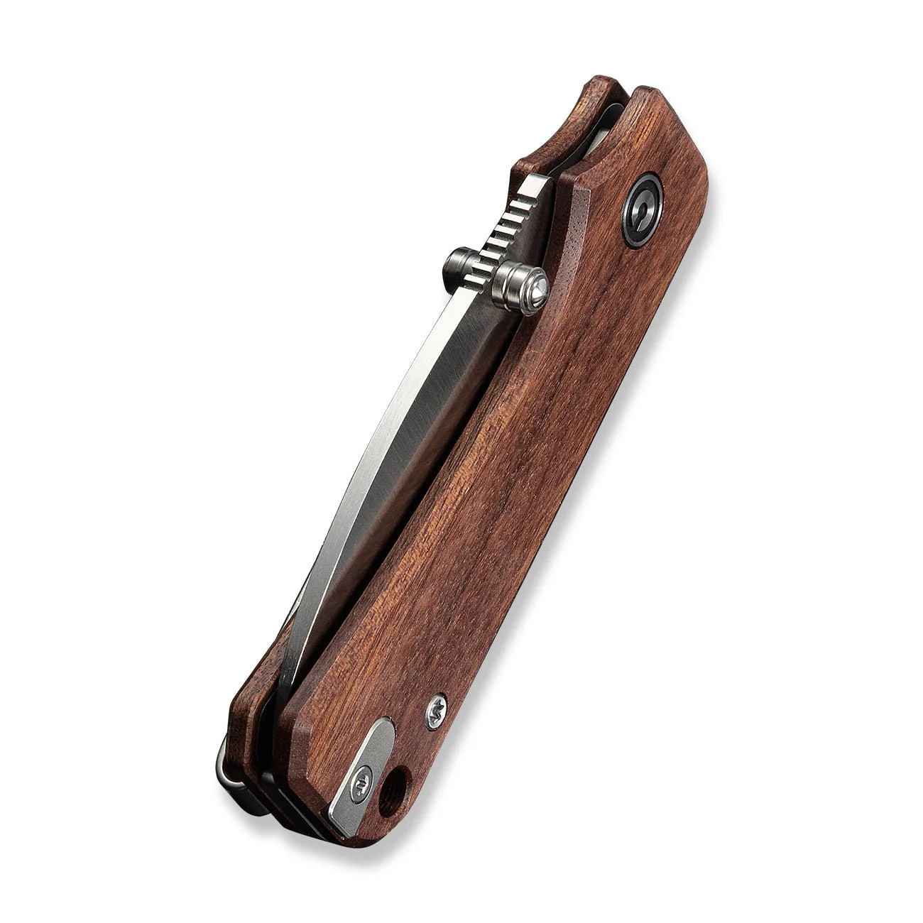 CIVIVI Baby Banter Slip Joint Thumb Stud Knife Guibourtia Wood Handle (2.34" Satin Finished Nitro-V Blade) C25066A-2 - Image 8