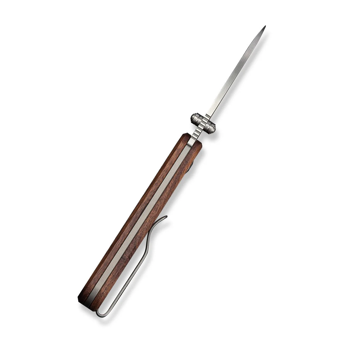 CIVIVI Baby Banter Slip Joint Thumb Stud Knife Guibourtia Wood Handle (2.34" Satin Finished Nitro-V Blade) C25066A-2 - Image 9