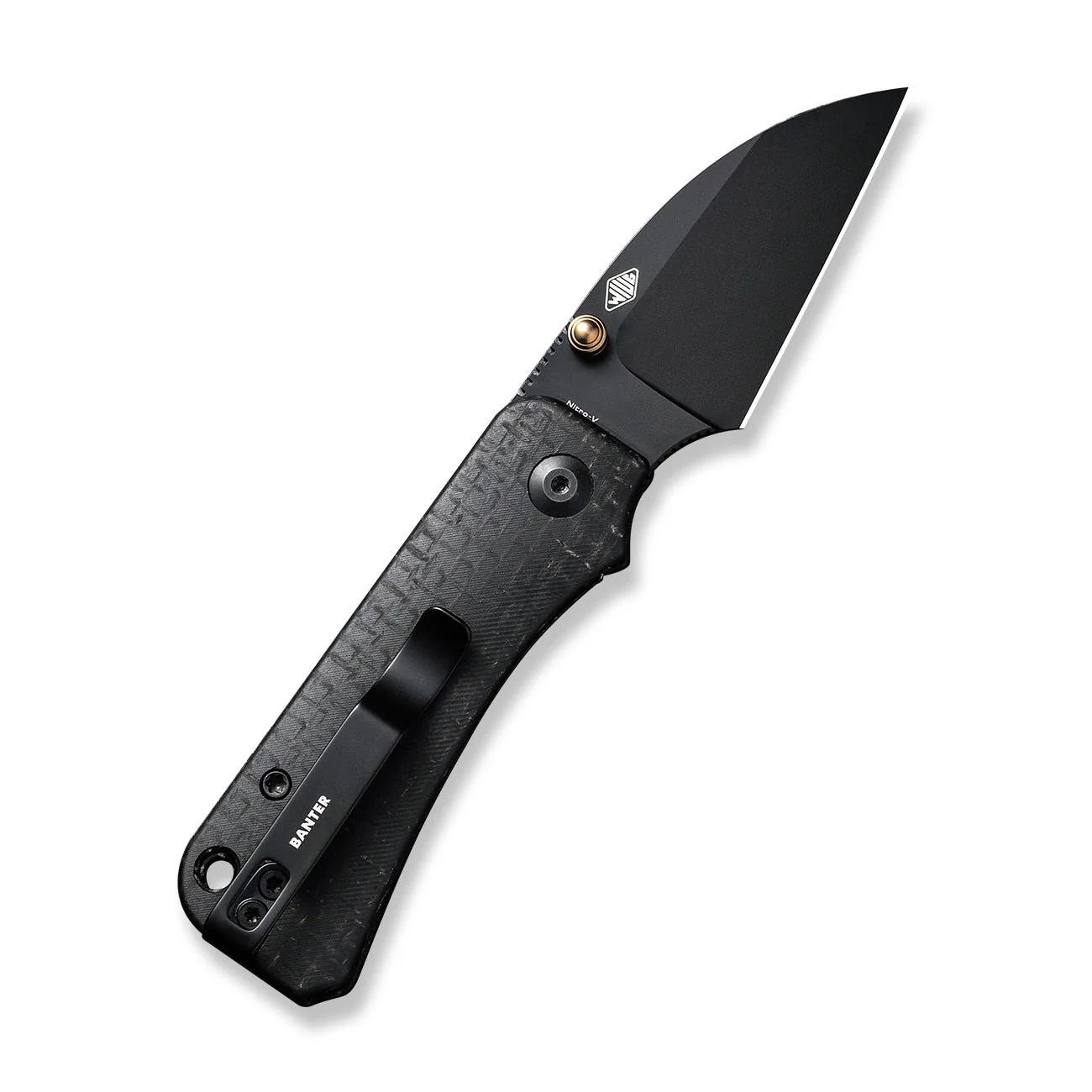 CIVIVI Baby Banter Wharncliffe Thumb Stud Knife Micarta Handle (2.32" Nitro-V Blade) C19068SC-1 - Image 7