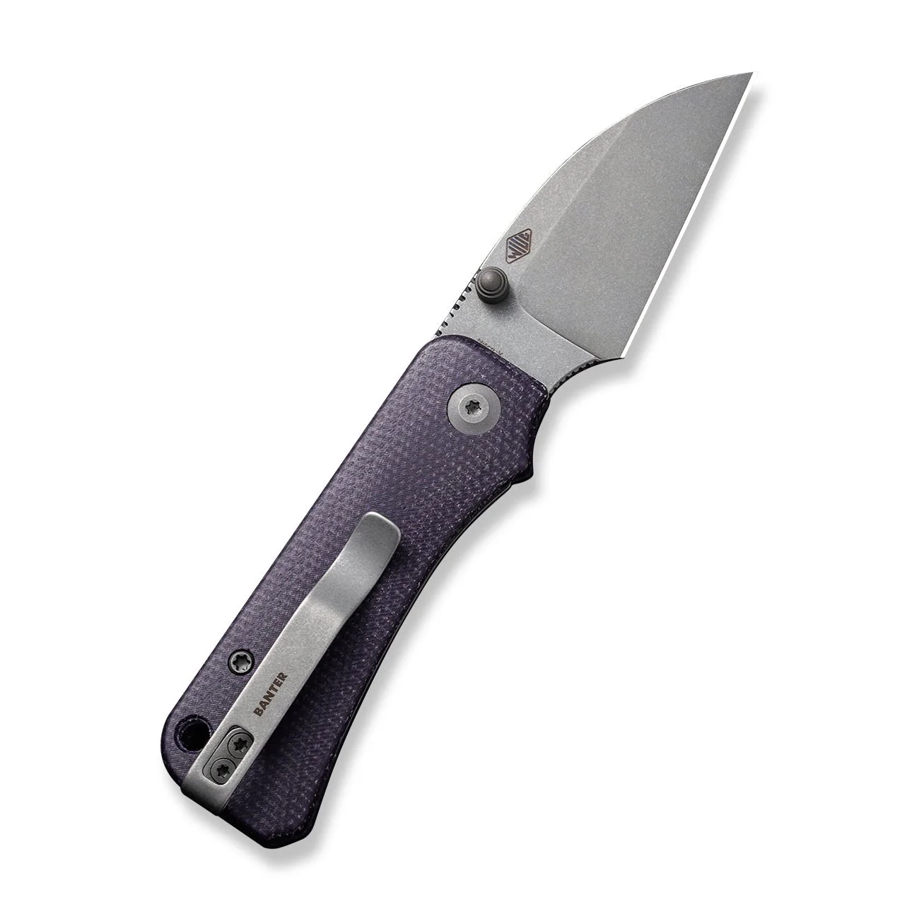 CIVIVI Baby Banter Wharncliffe Thumb Stud Knife Micarta Handle (2.32" Nitro-V Blade) C19068SC-2 - Image 7