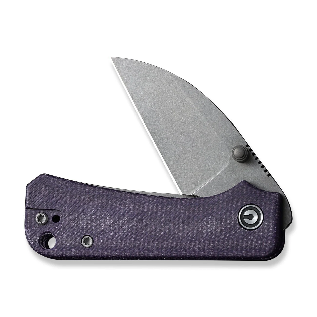 CIVIVI Baby Banter Wharncliffe Thumb Stud Knife Micarta Handle (2.32" Nitro-V Blade) C19068SC-2 - Image 9