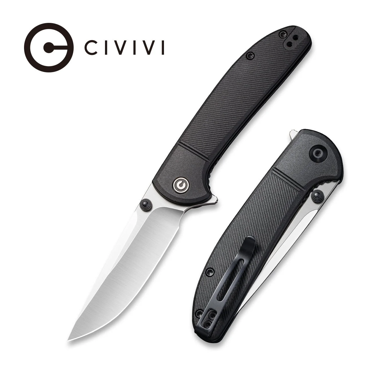 CIVIVI Badlands Vagabond Flipper & Thumb Stud Knife FRN Handle (3.25" 9Cr18MoV Blade) C2019D