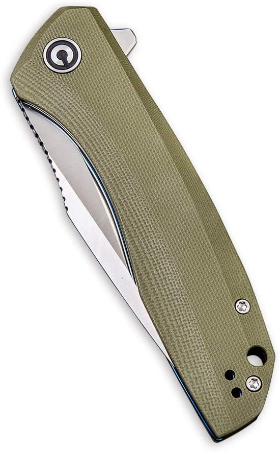 CIVIVI Baklash Flipper Knife G10 Handle (3.5" 9Cr18MoV Blade) C801A - Image 5