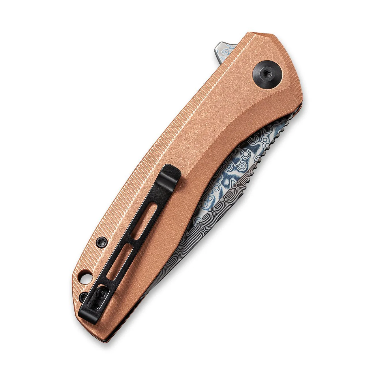 CIVIVI Baklash Flipper Knife Copper Handle (3.5" Damascus Blade) C801DS-2 - Image 6