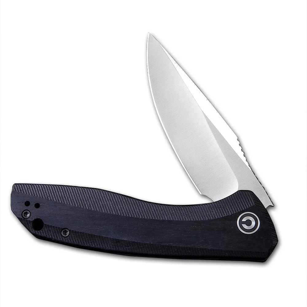 CIVIVI Baklash Flipper Knife Wood Handle (3.5'' 9Cr18MoV Blade) C801E - Image 3