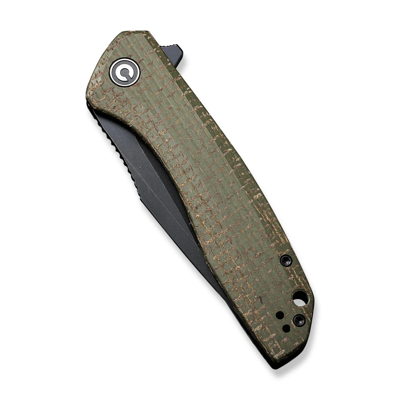 CIVIVI Baklash Flipper Knife Micarta Handle (3.5" 9Cr18MoV Blade) C801K - Image 6