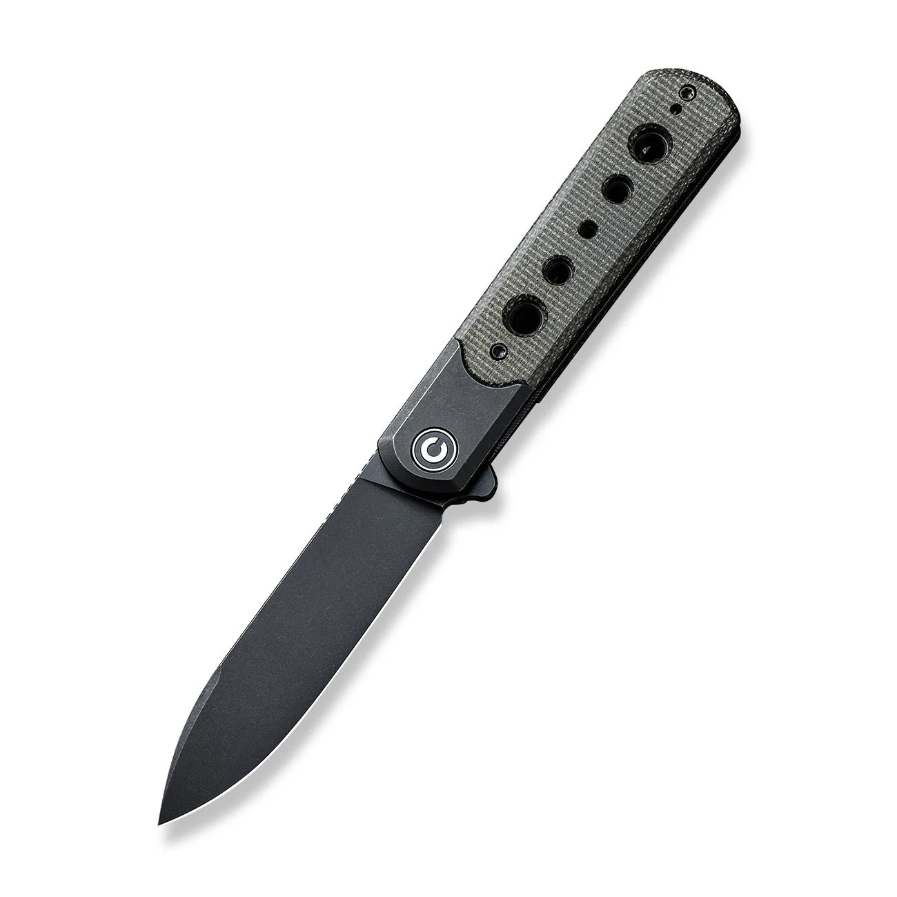 CIVIVI Banneret Flipper Knife Stainless Steel & Micarta Handle (3.48" Nitro-V Blade) C20040D-1 - Image 3