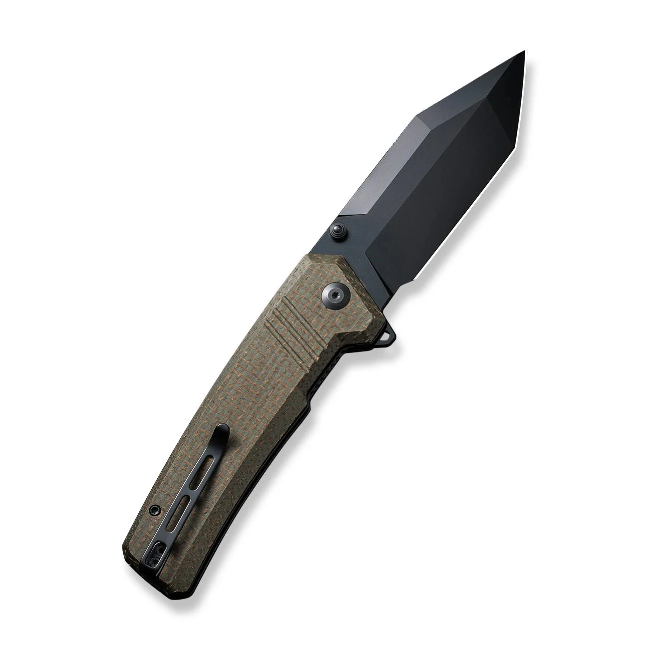 CIVIVI Bhaltair Flipper & Thumb Stud Knife Micarta Handle (3.98" 14C28N Blade) C23024-3 - Image 6