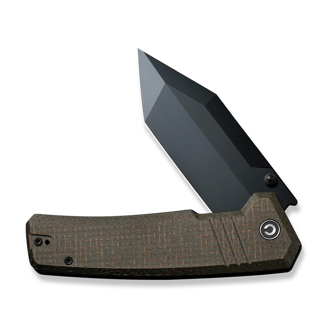 CIVIVI Bhaltair Flipper & Thumb Stud Knife Micarta Handle (3.98" 14C28N Blade) C23024-3 - Image 9