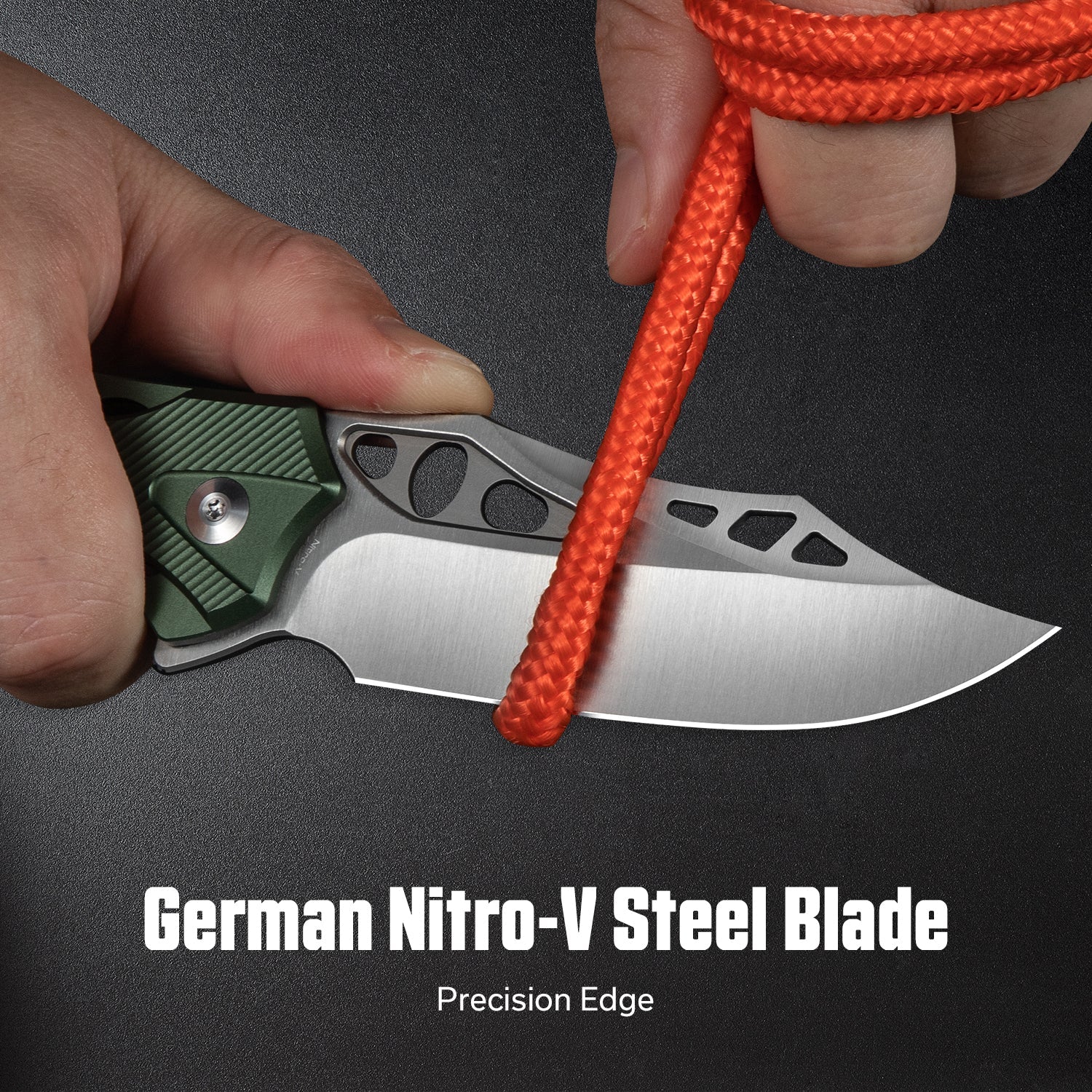 CIVIVI Biophase Flipper & Button Lock Knife Aluminum Handle (3.48" Nitro-V Blade) C23083-1 - Image 2