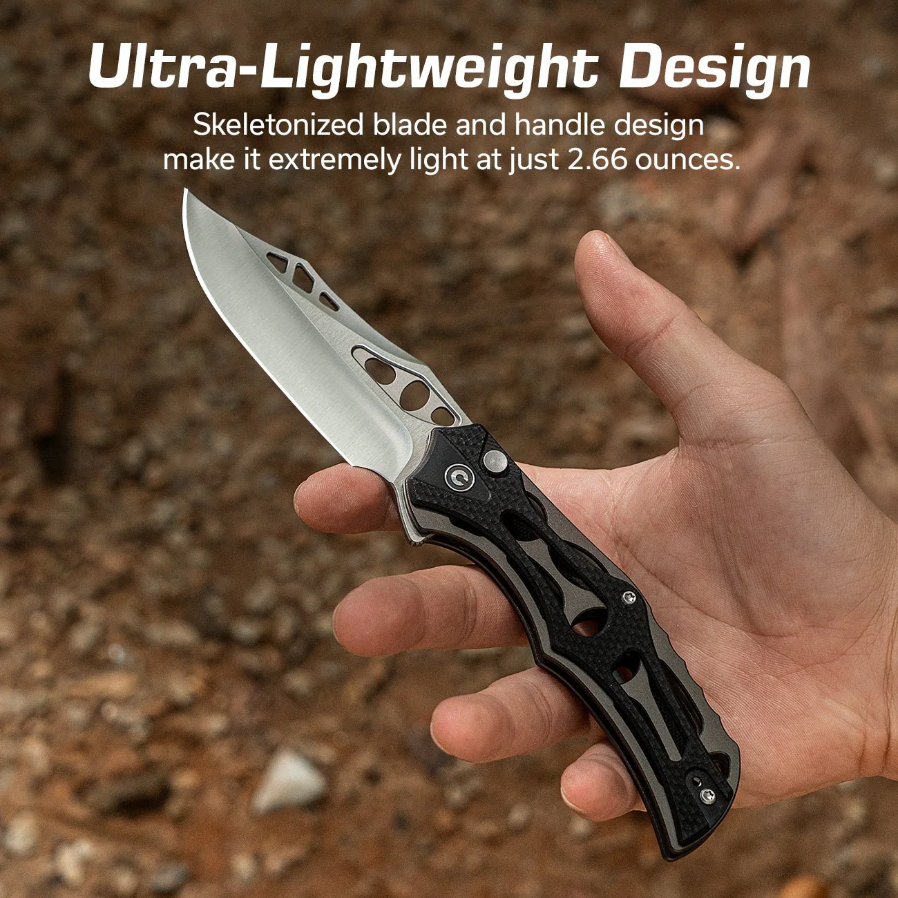 CIVIVI Biophase Flipper & Button Lock Knife Aluminum & G10 Handle (3.48" Nitro-V Blade) C23083C-3 - Image 2