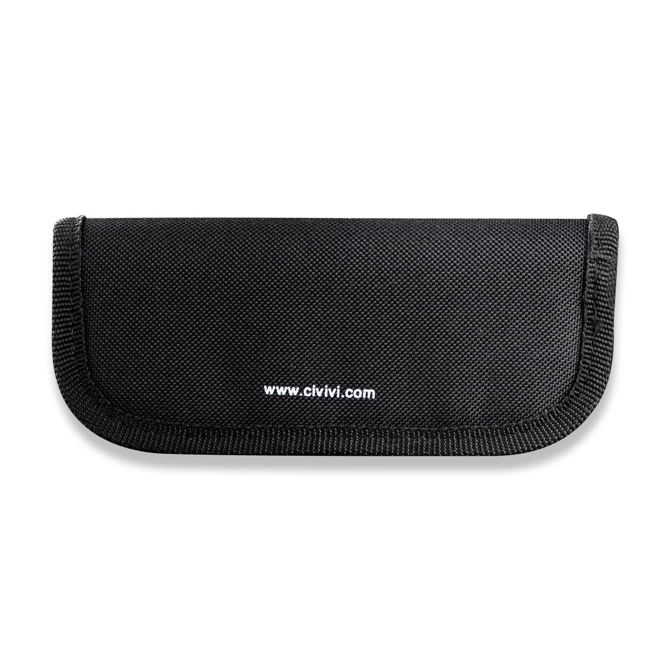 CIVIVI Black Nylon Knife Zippered Pouch With Polishing Cloth And Stickers C-01 - Image 3