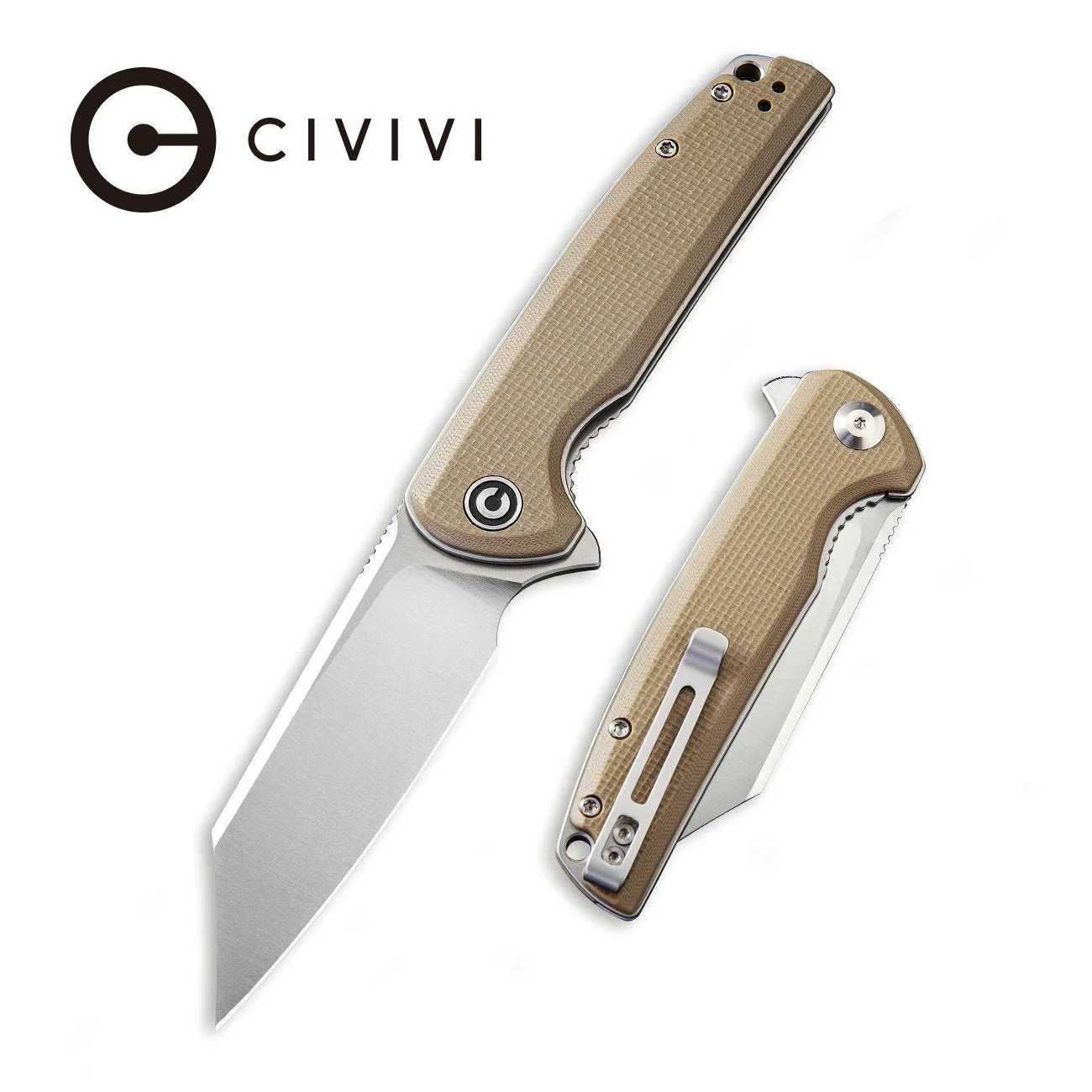 CIVIVI Brigand Flipper Knife G10 Handle (3.46" D2 Blade) C909B