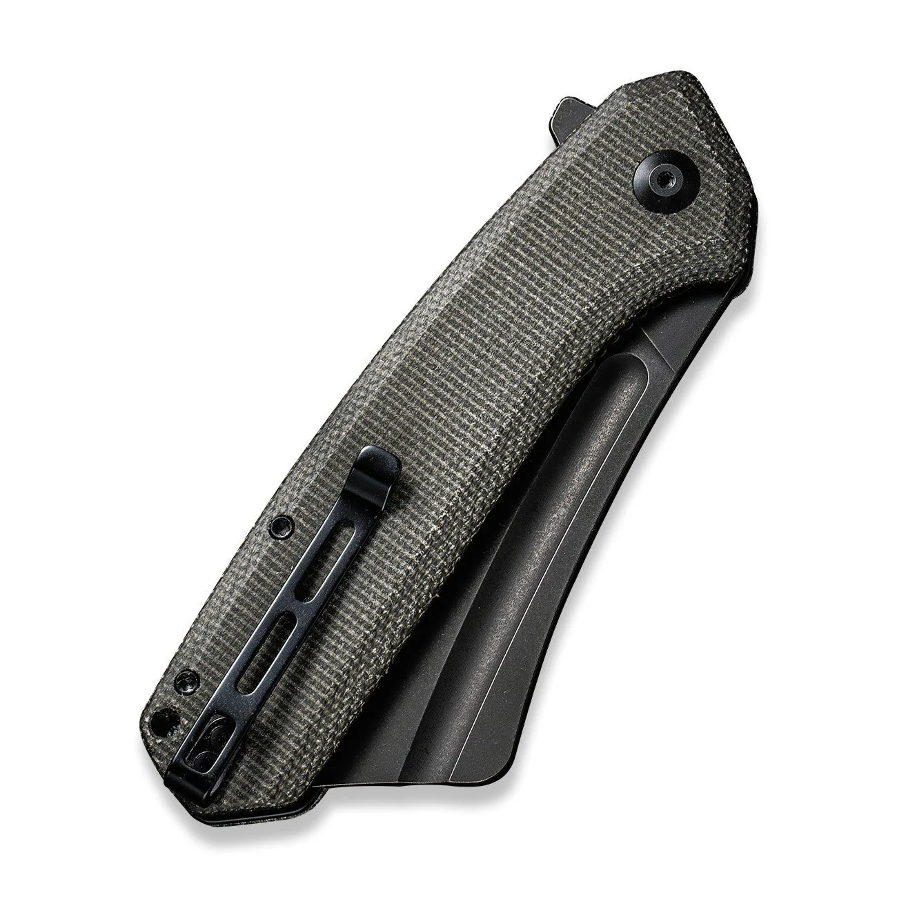 CIVIVI Bullmastiff Flipper Knife Micarta Handle (3.83" 9Cr18MoV Blade) C2006F - Image 6