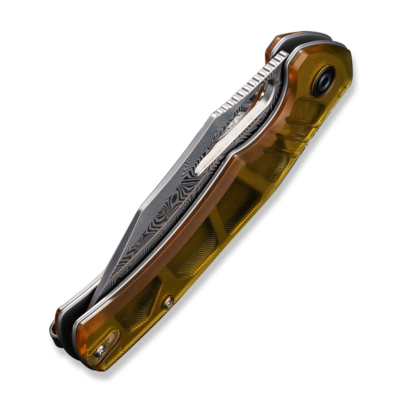CIVIVI BullTusk Flipper & Thumb Hole Knife Ultem Handle (3.48" Damascus Blade) C23017-DS1 - Image 13