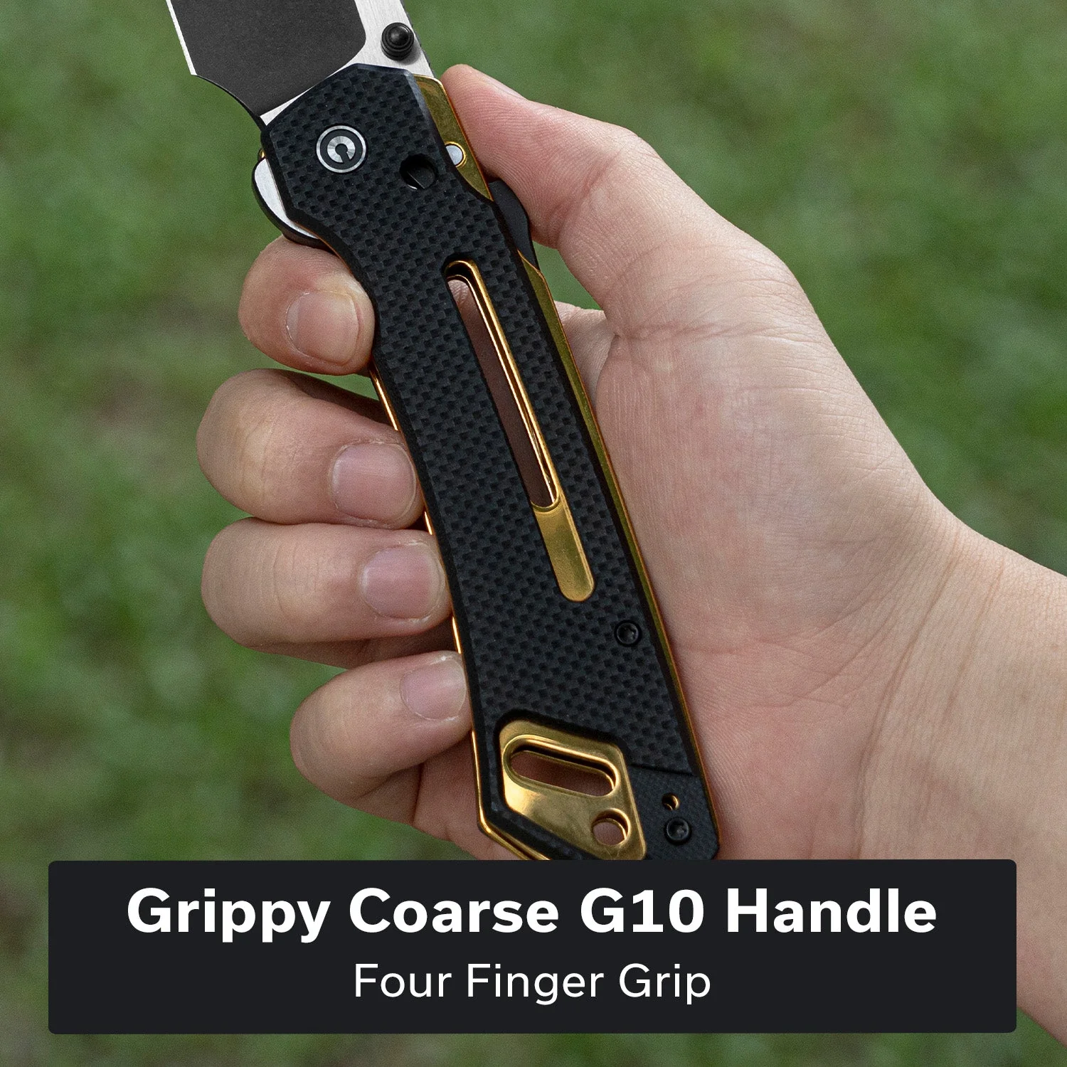CIVIVI Buster FG Thumb Stud & Superlock Knife G10 Handle (4.2" Nitro-V Blade) C24052-1 - Image 3