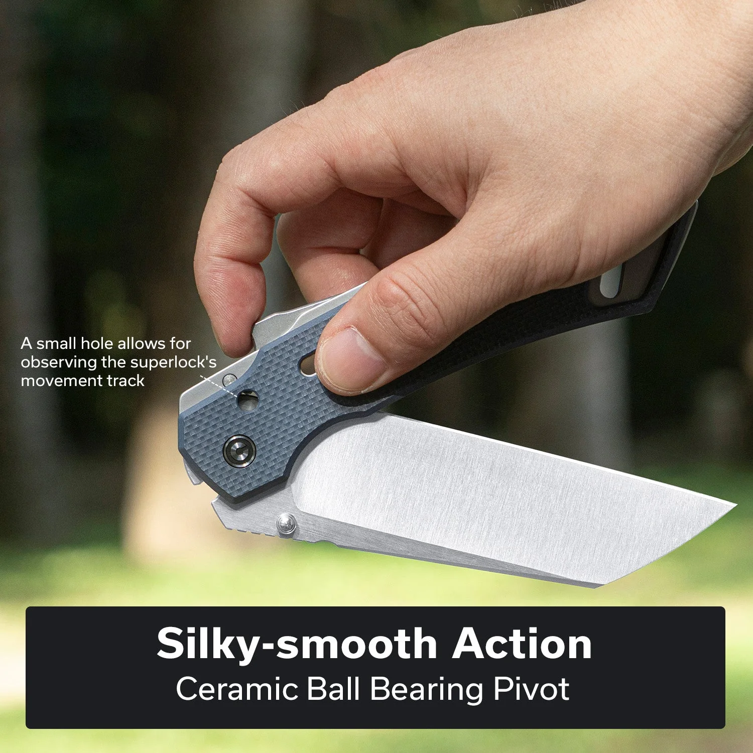 CIVIVI Buster FG Thumb Stud & Superlock Knife G10 Handle (4.2" Nitro-V Blade) C24052-2 - Image 5