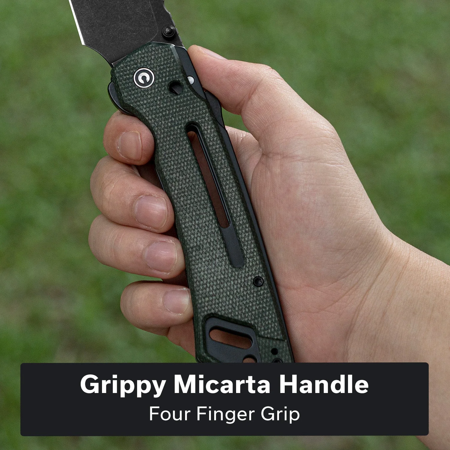 CIVIVI Buster FG Thumb Stud & Superlock Knife Micarta Handle (4.2" Nitro-V Blade) C24052-3 - Image 3
