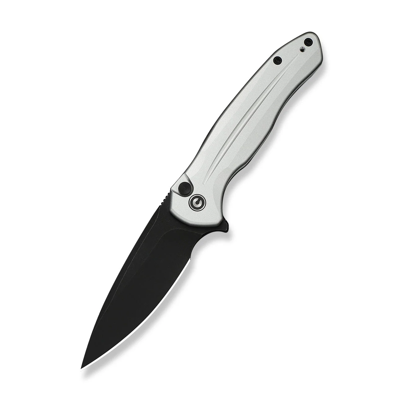 CIVIVI Button Lock Kitefin Flipper Knife Aluminum Handle (3.22" 14C28N Blade) C24091-2 - Image 8