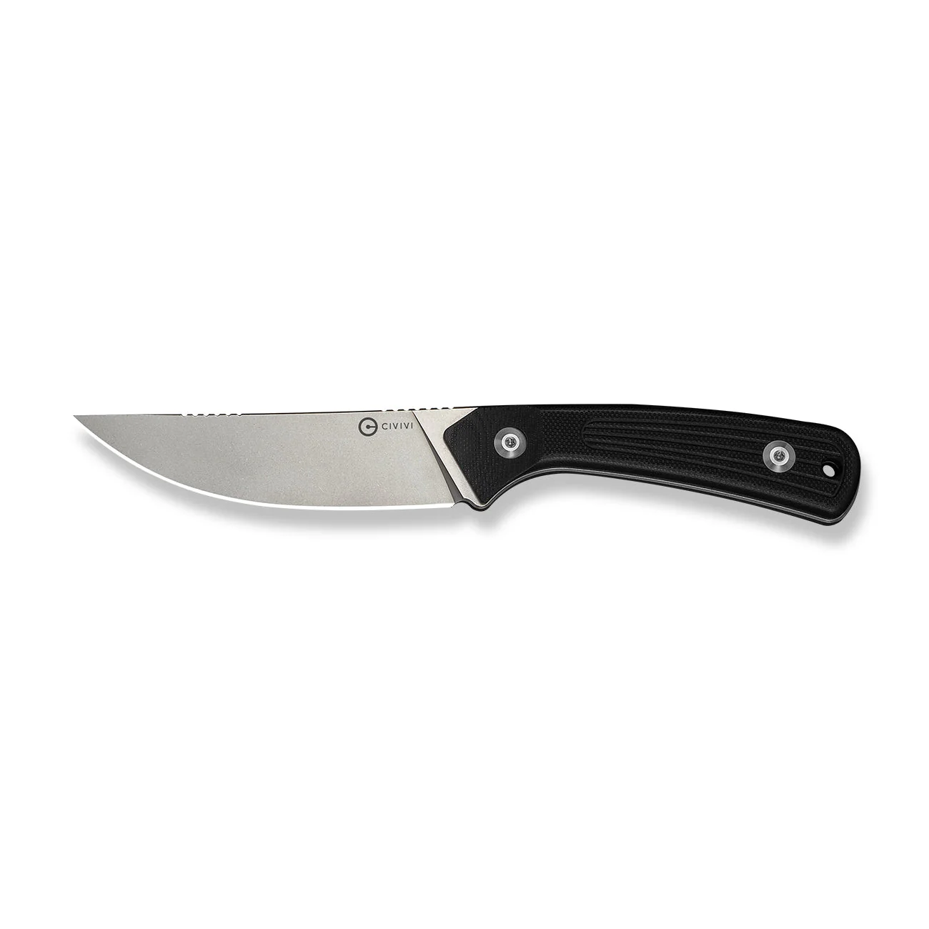 CIVIVI Carveth Hunting Fixed Blade Knife Black G10 Handle (3.59" Stonewashed AEB-L Blade) C25040-1, With 1PC Black Lanyard, Black Kydex Sheath & T-Clip - Image 5